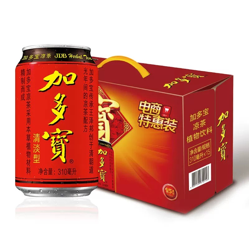 加多宝 凉茶 罐装310ml*24罐/箱【30箱起仅限珠海深圳市包邮】
