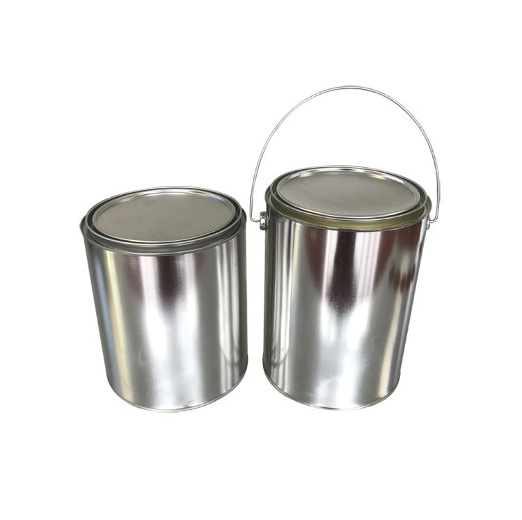 1加仑4l工业化工圆罐马口铁涂料油漆铁桶可印刷logo