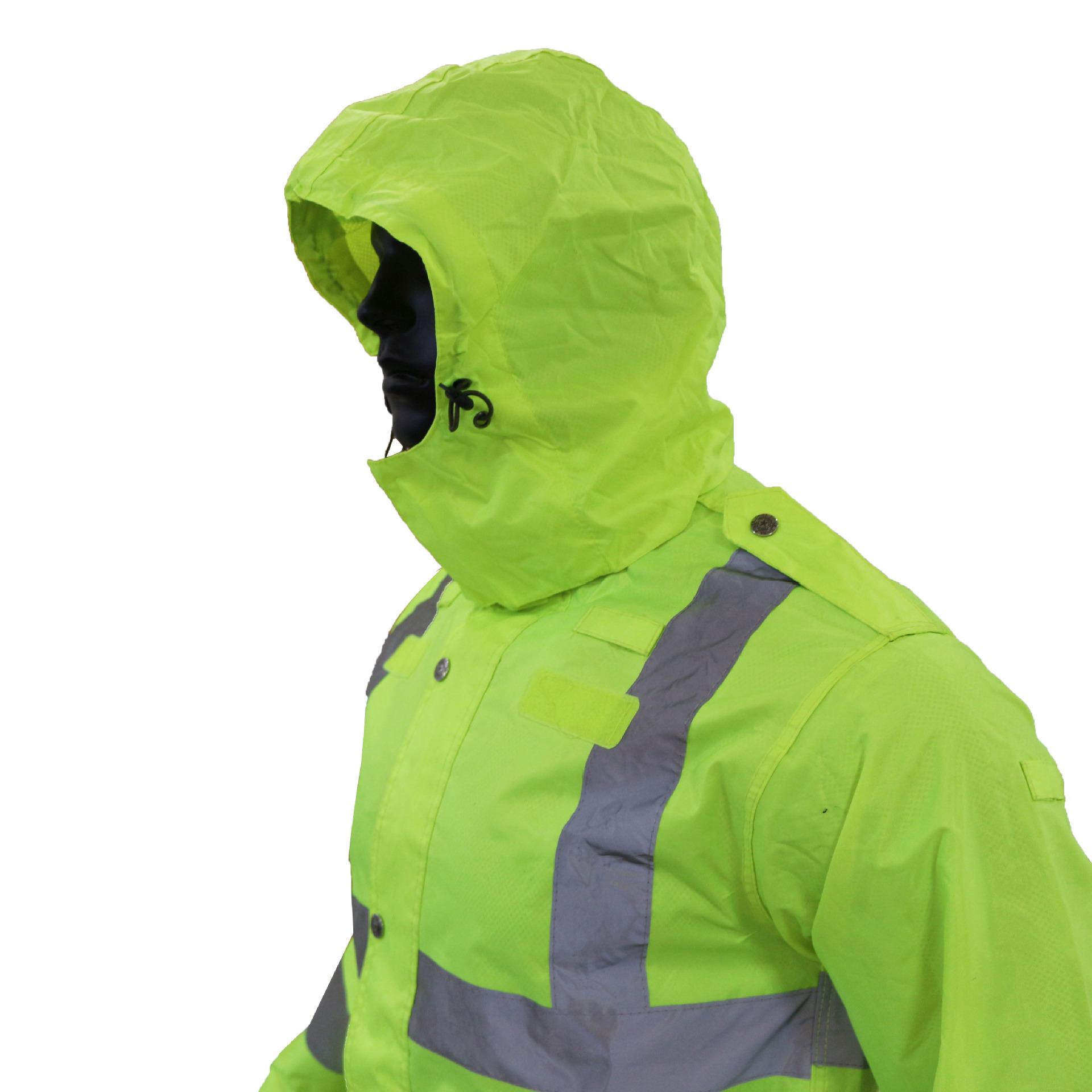 高档雨衣反光套装雨服成人防雨套服反光条双层分体式防护730雨衣