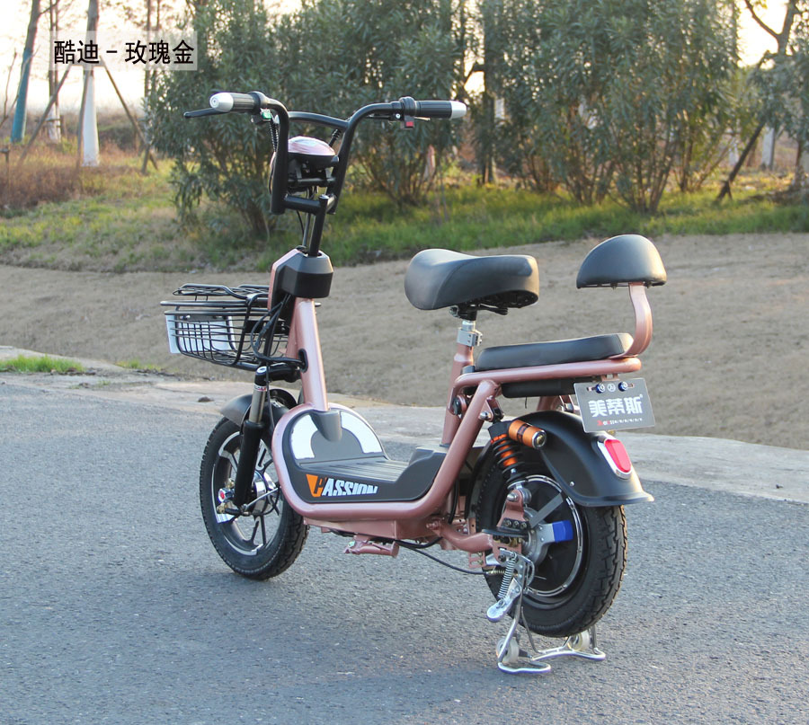 出口酷迪 48v锂电池铅酸电池通用 350w电动自行车 电动车厂家批发