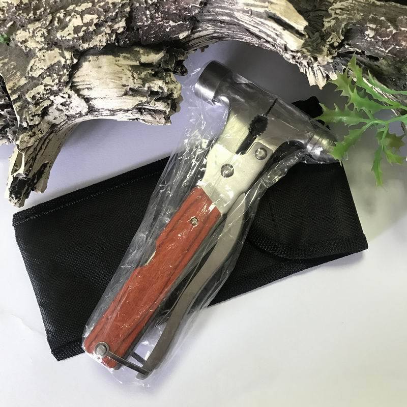 源头工厂直销多功能彩木锥形锤汽车救生锤万用锤汽车安全锤qc043