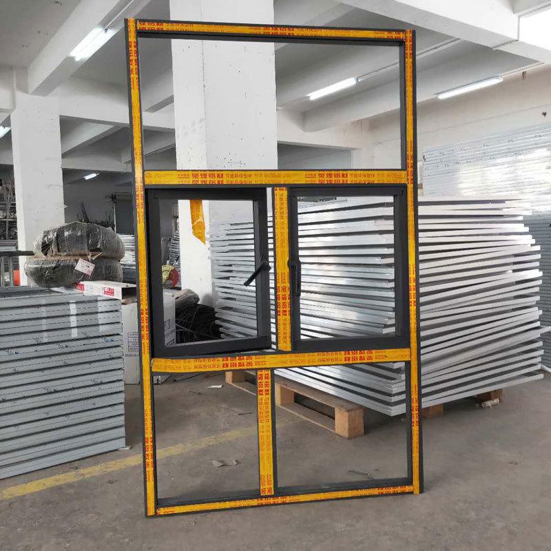 专业订货生产铝合金窗工程负责制作安装门窗厂家50系列玻璃平开窗