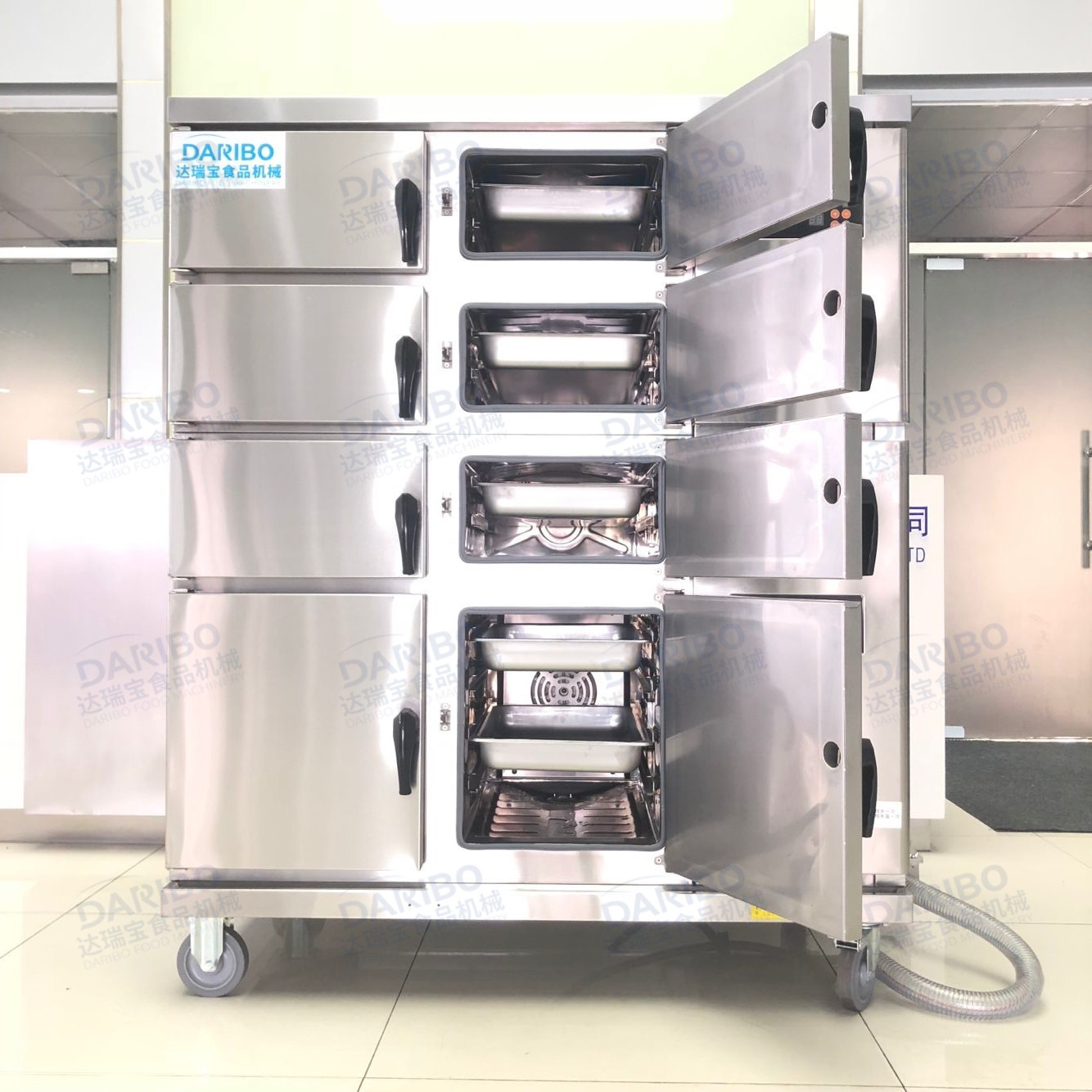 l连锁店用西厨蒸柜大功率 8门蒸海鲜菜柜 炖椰子汤炉柜 蒸盅汤柜