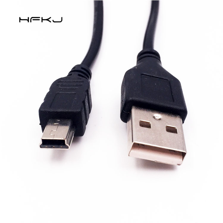 mp3数据线mini usb迷你5p充电线梯形t型口充电线v3接口全铜数据线