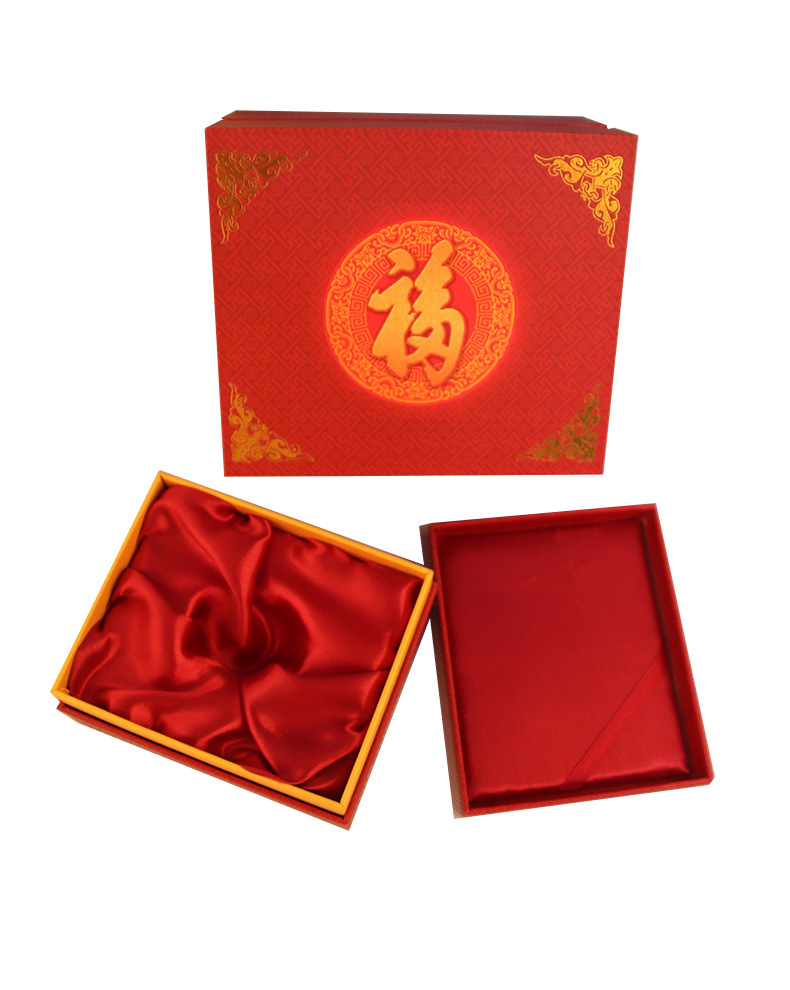 预定款福字元宝 家居办公银制元宝摆件 保险公司礼品福字礼盒包装