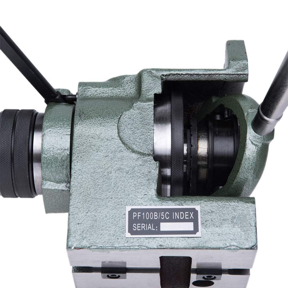 高精pf100-5c简易分度头快速等分360度 钻铣磨床可连接卡盘接盘