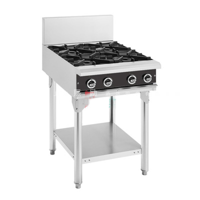 商用厨房落地式四头燃气明火炉希尔斯四眼煲仔炉西餐厅液化气灶