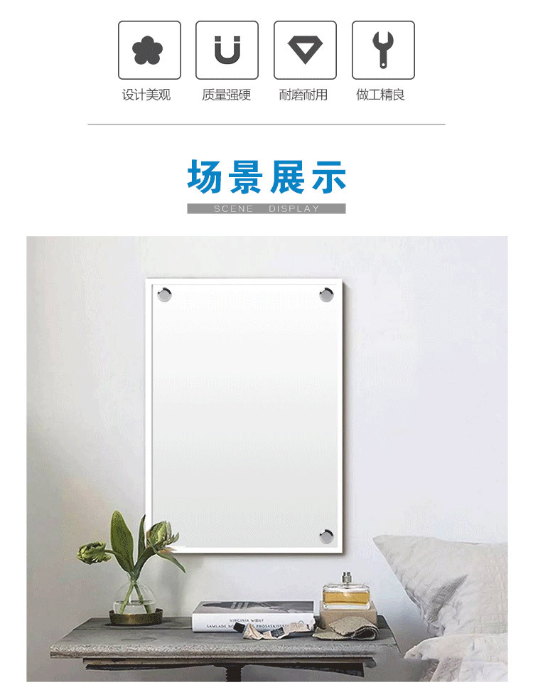 特美加纯铜镜钉广告招牌螺丝钉装饰盖加厚玻璃装饰钉平面镜钉批发