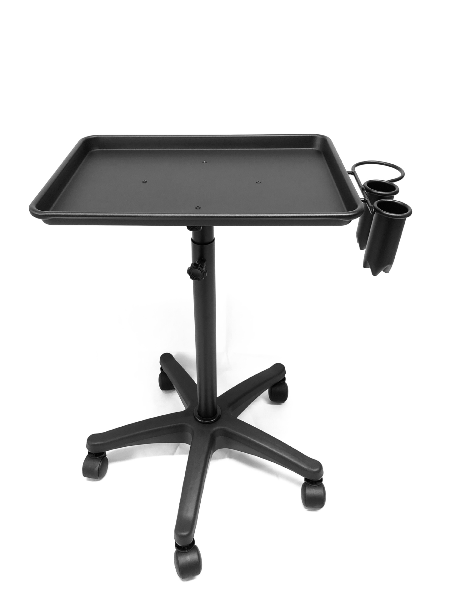 铝制简易轻型美容工具架手推车美发沙龙仪器托盘可调节高度手推车