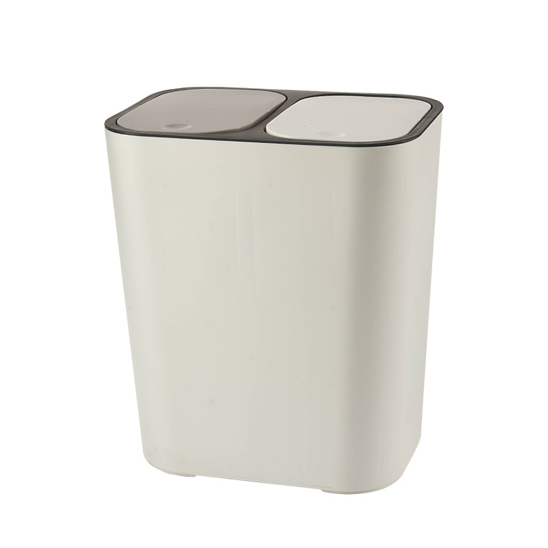 Sorting Trash Bin Wet and Dry Creative Press Household Trash Can Office Kitchen Wastebasket Wholesale