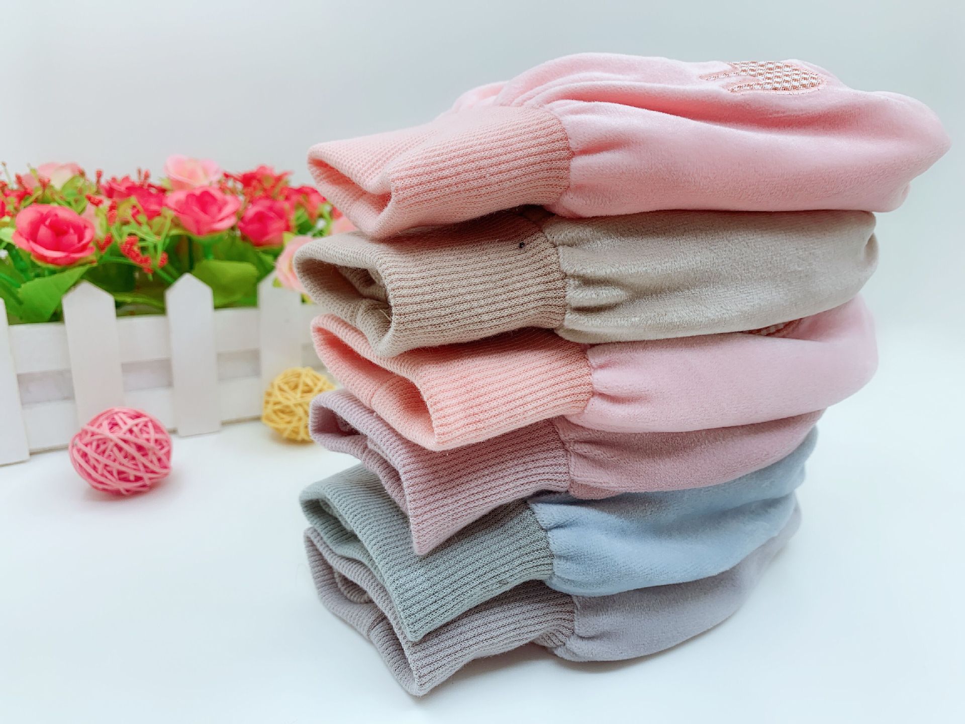 爆款新款秋冬季罗口儿童袖套 卡通可爱宝宝套袖防污耐脏护袖男女