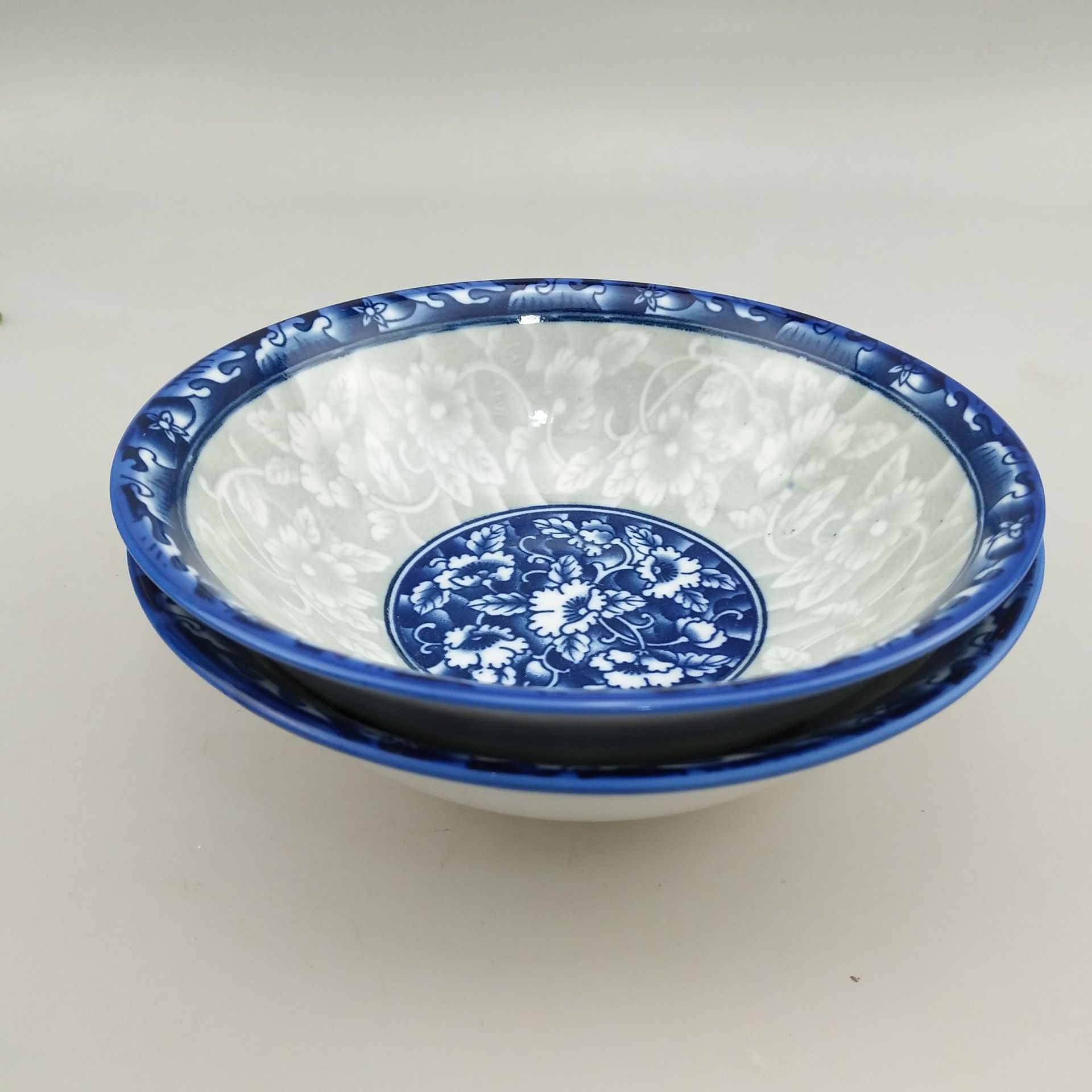 2元批发 6寸花斗碗 古色碗 米饭碗 两元二元 超市 厂家货源