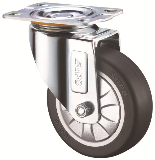 加工定制 向荣万向脚轮 pu工业自动化器械小脚轮 手推车小轱辘