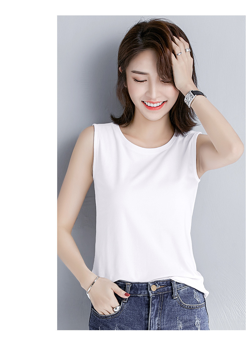 吊带背心_吊带背心纯棉无袖女外穿宽松针织运动百搭夏 - 阿里巴巴