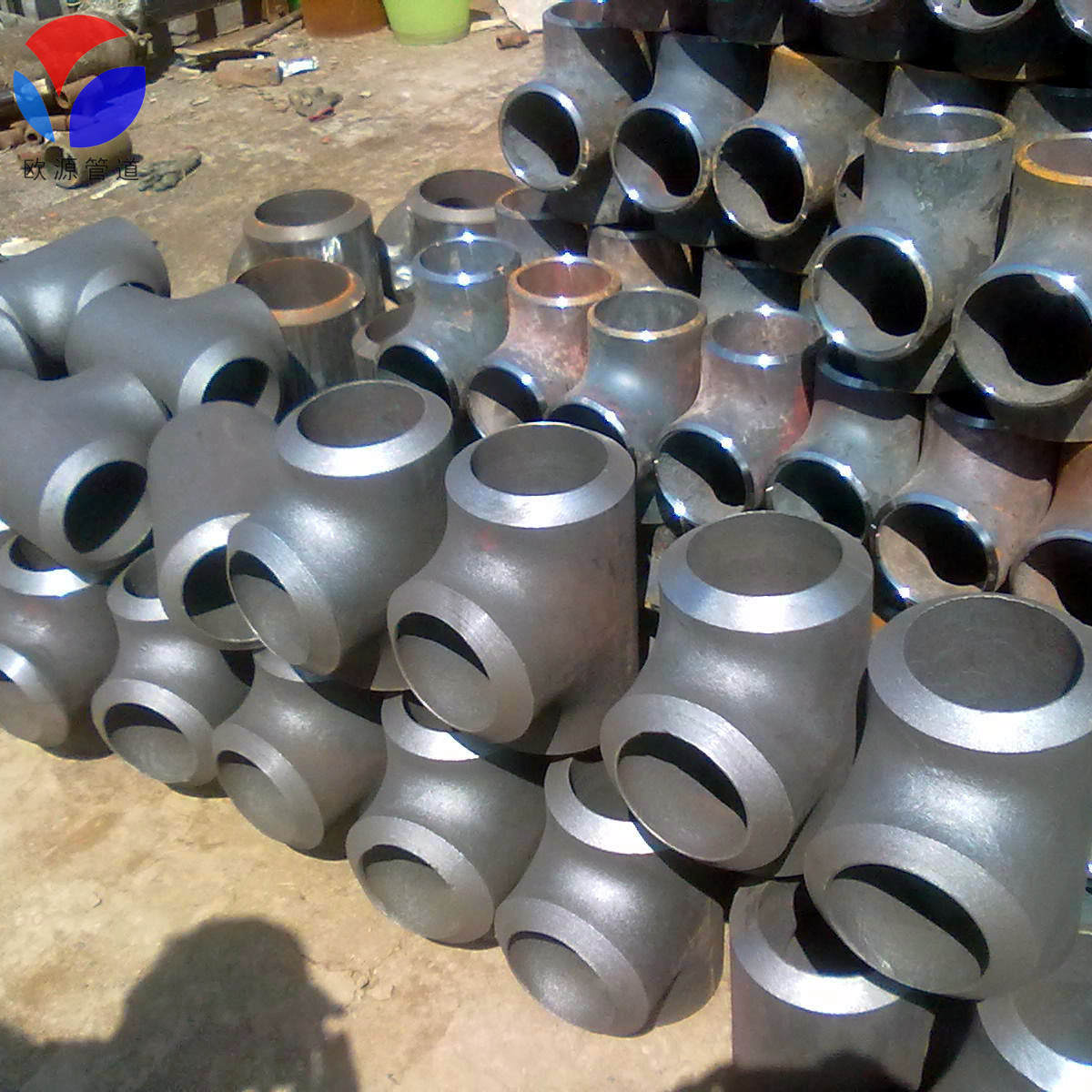 碳钢焊接三通20 25 38 57 89 219有缝三通焊管接头管道t型三通377