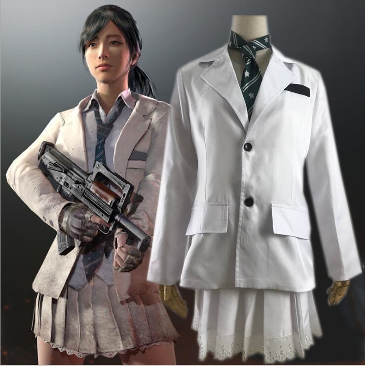 绝地求生大逃杀吃鸡cos服装女款短裙校园套装cosplay服装