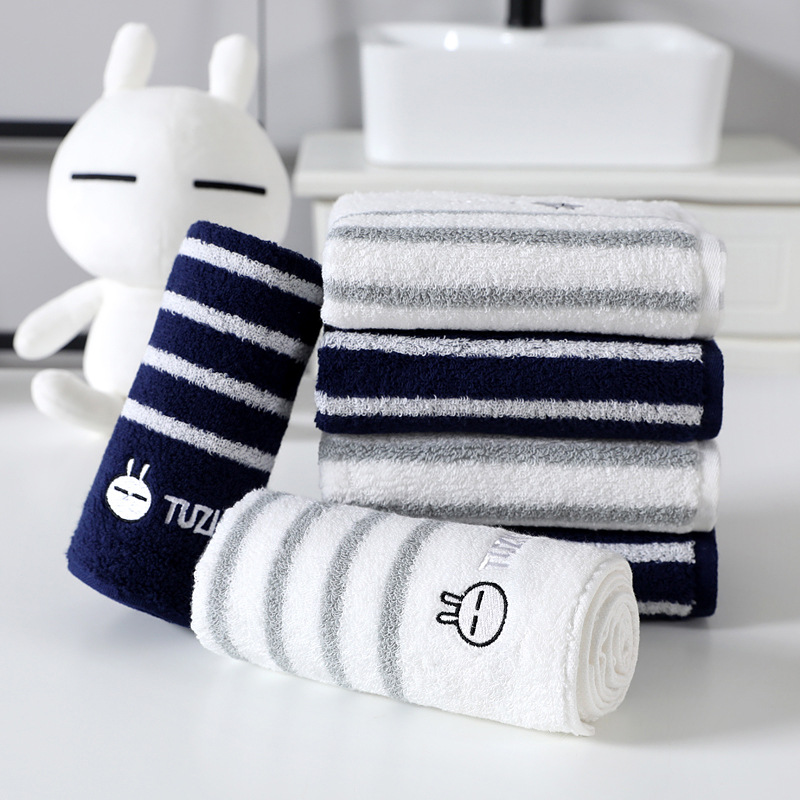 Jingjing Towel Tursky Cotton Towel% Face Cloth Absorbent Dark Face Towel Daily Necessities Home Generation Hair Customized Woven