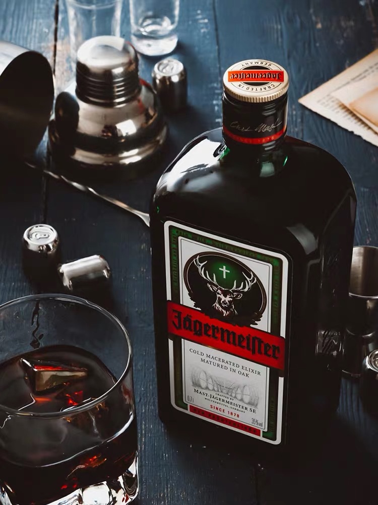 德国野格酒野格力娇酒圣鹿野格利口酒配制酒原瓶700ml/瓶