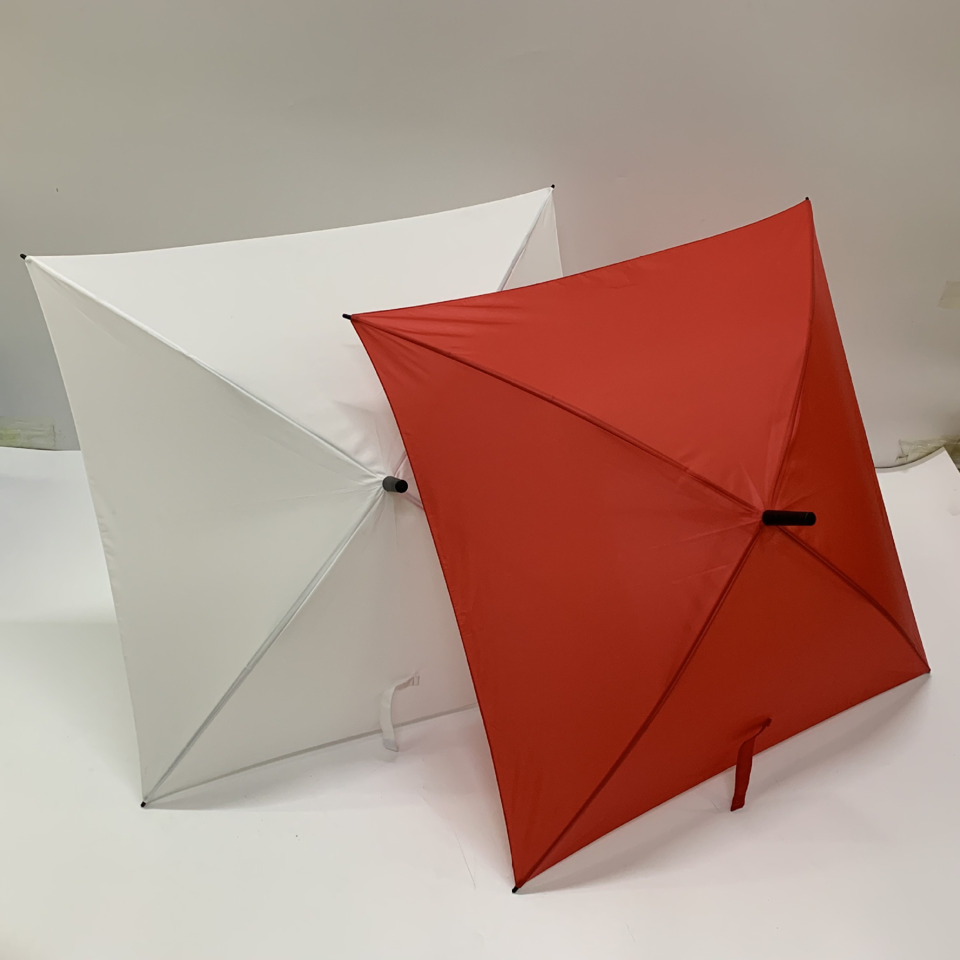 厂家直销直杆创意四方伞个性方形雨伞定制logo正方形伞边长80cm