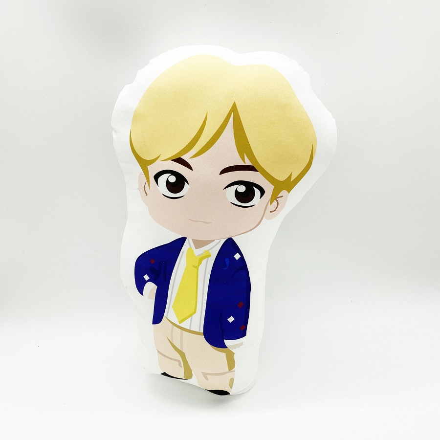 防弹少年团 新款卡通人物造型抱枕 公仔 娃娃 周边同款