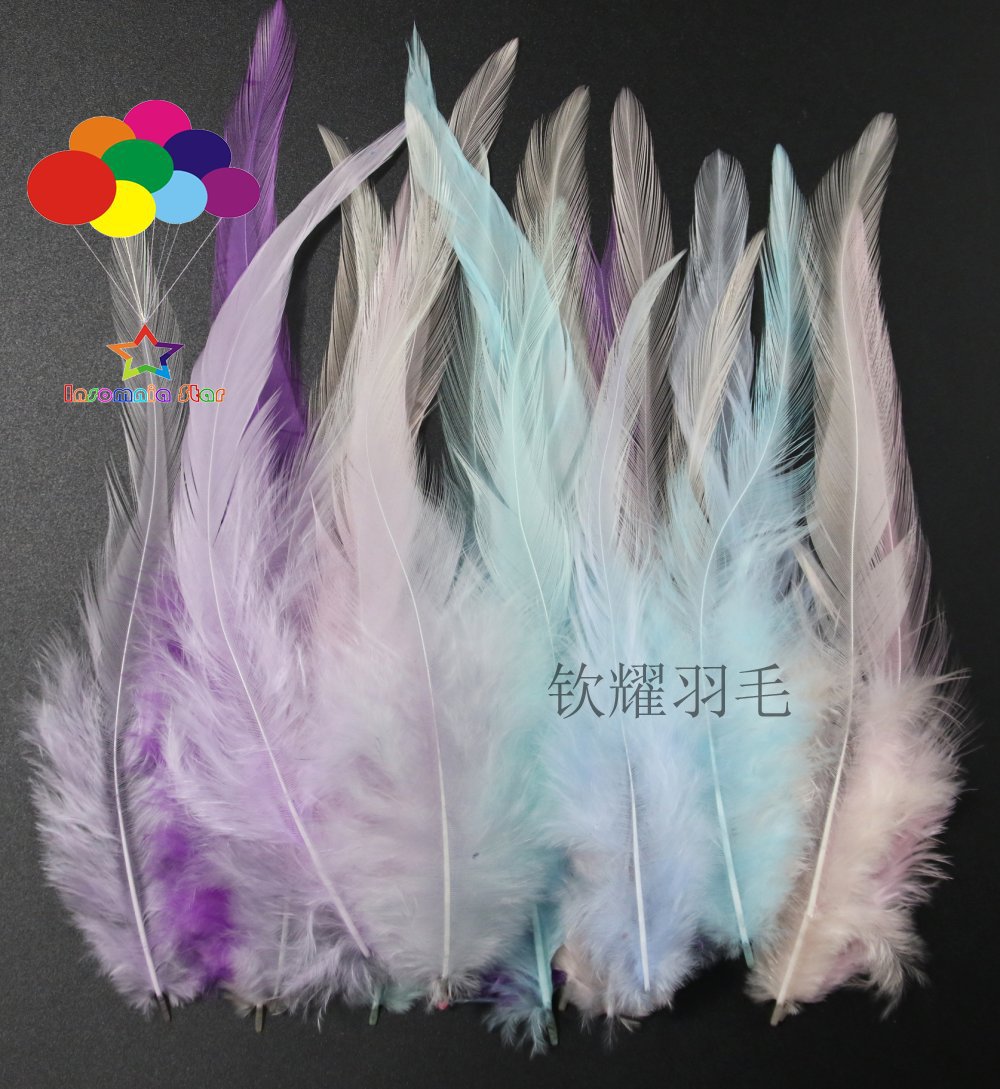 厂家直销diy彩色鸡毛现货,服装,饰品等