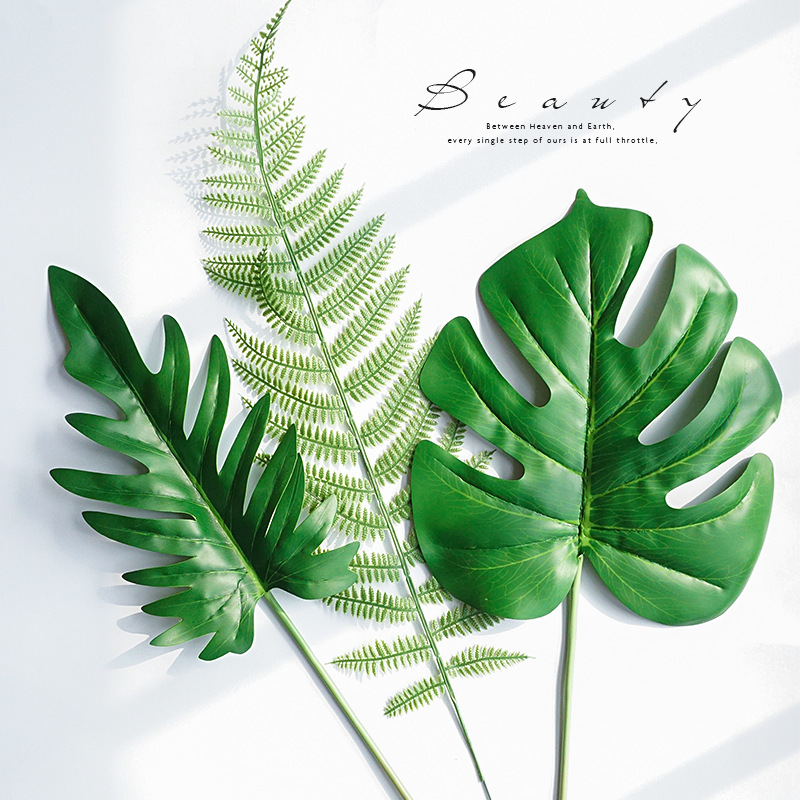 仿真植物树叶子拍照道具ins美妆美食 摄影道具拍摄道具背景摆拍