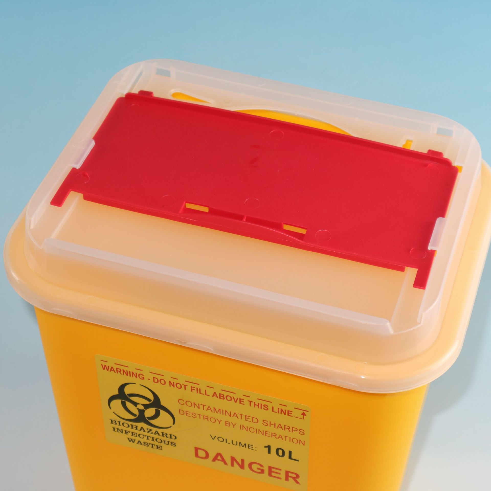 方形10l锐器盒医院用黄色针筒盒利器盒医疗垃圾桶牙科用整箱发