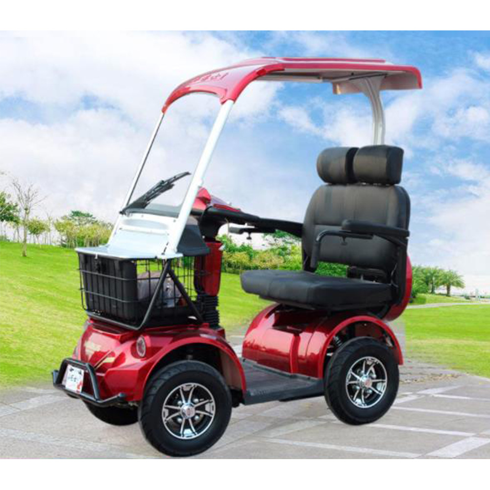 电动四轮车 成人接送孩子 老年代步车 观光车双人超威电池电瓶车