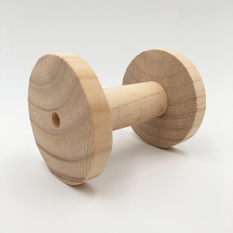 厂家直销实木原木色木线轴松木怀旧木制线圈轴手工diy卷线轴定制