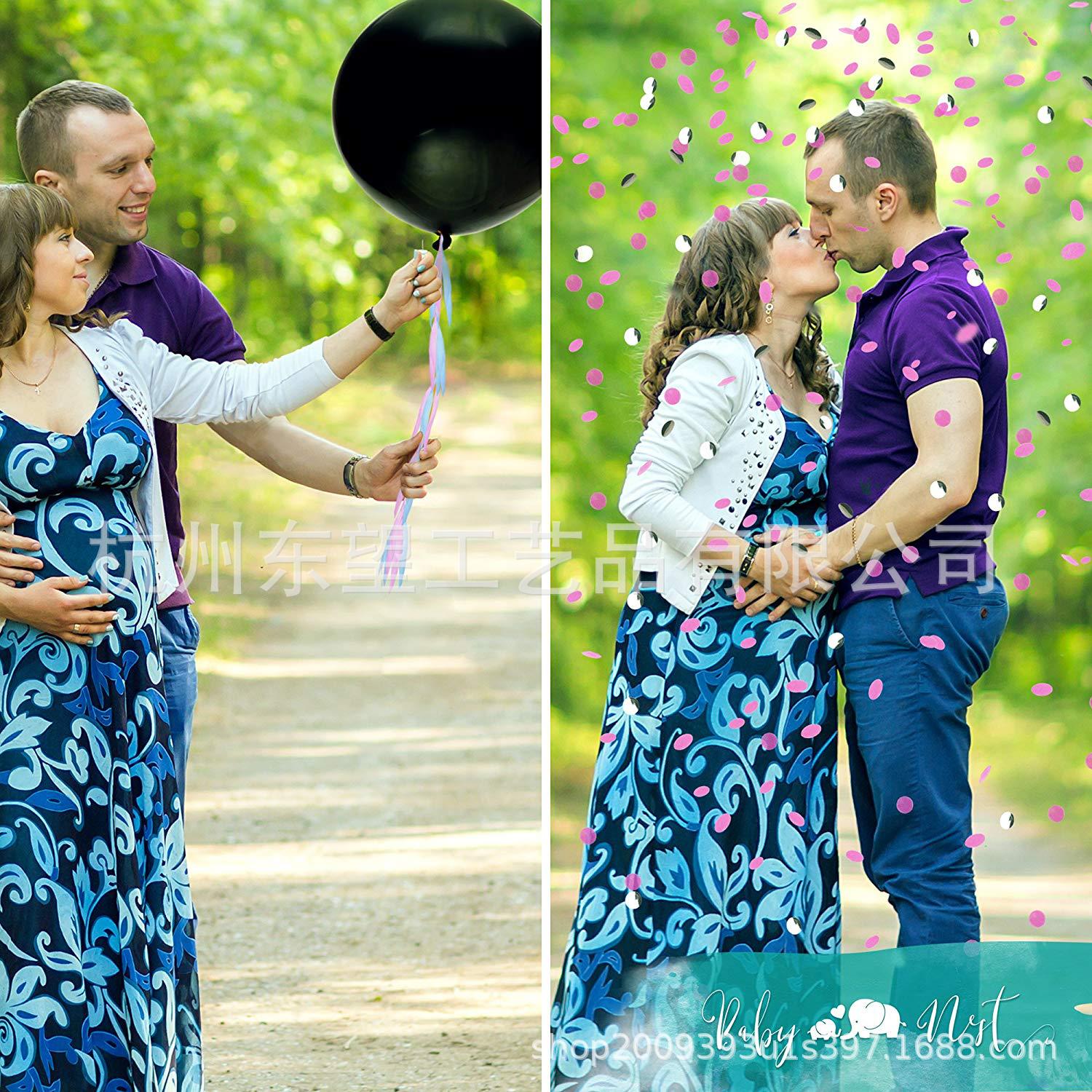 (1) gender reveal / baby shower sash for mommy (30) reveal photo