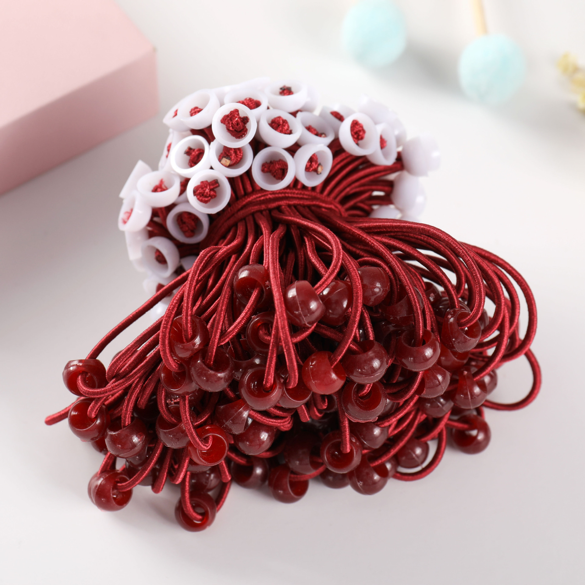 韩版流行布艺皮筋 儿童橡皮筋 手工材料配件 diy材料 扯不断发绳