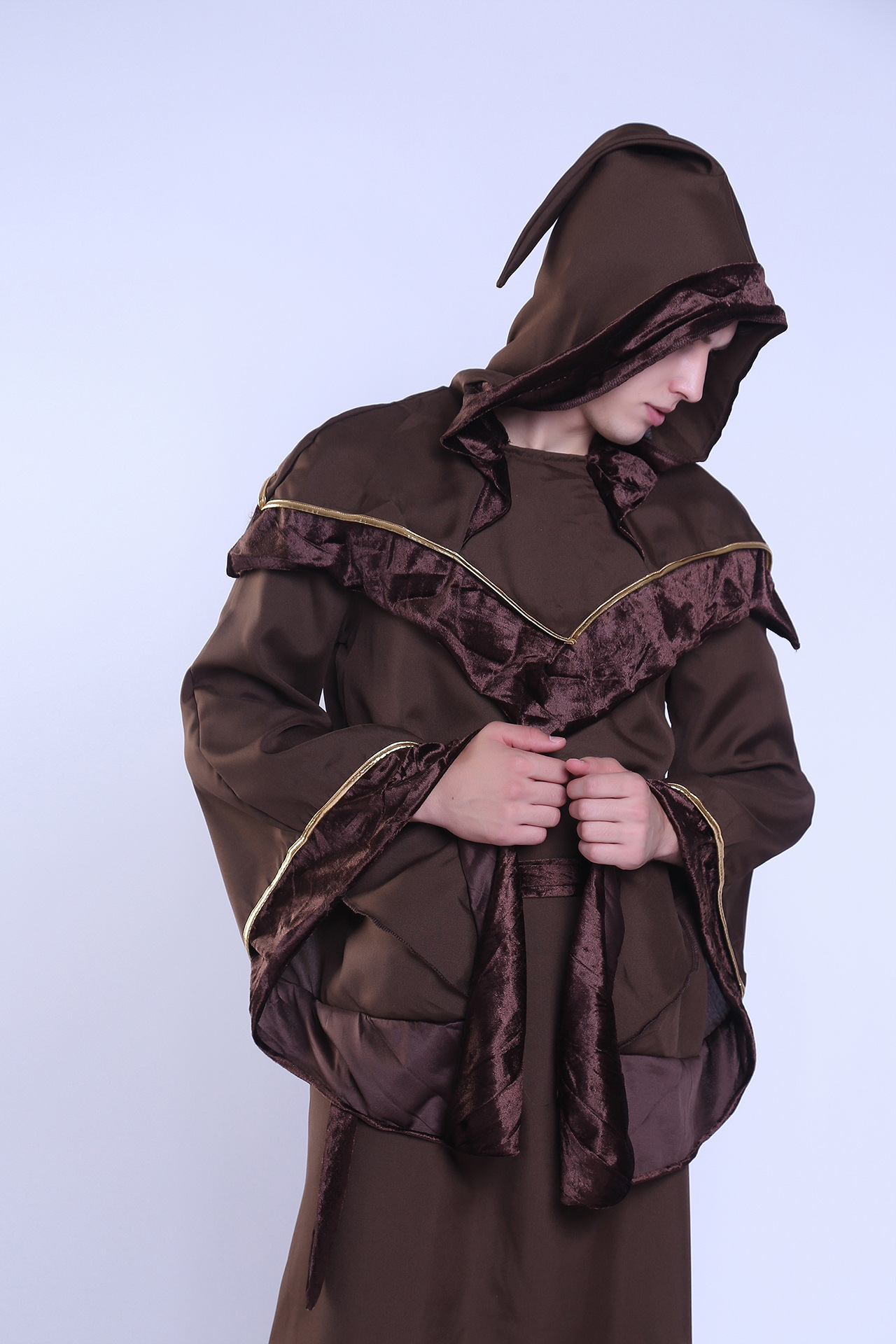 宗教教父男款巫师服 万圣节cosplay酒吧舞会舞台服表演服批发代发