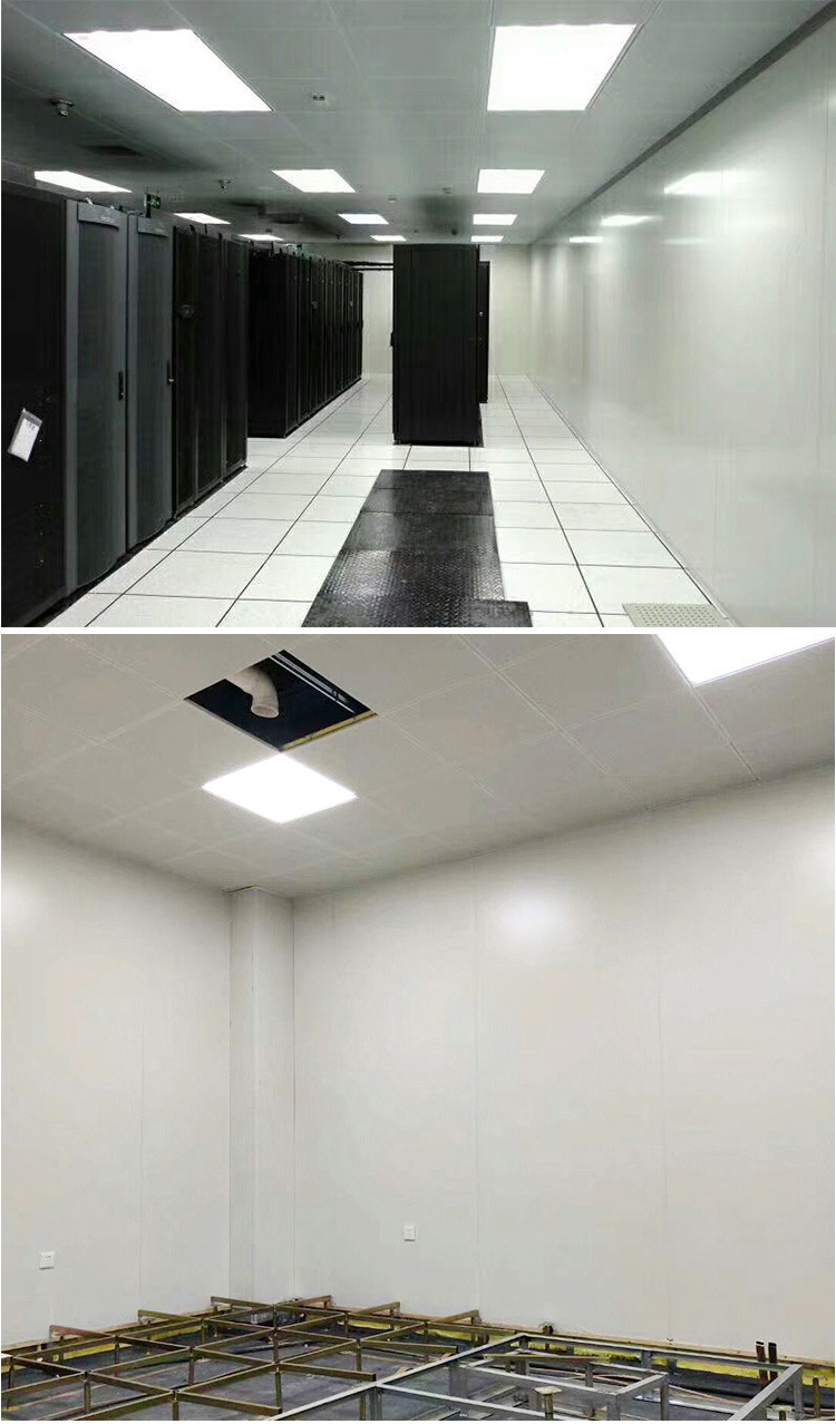 机房彩钢墙板0.6mm复合石膏板 防静电防火专用机房墙面板