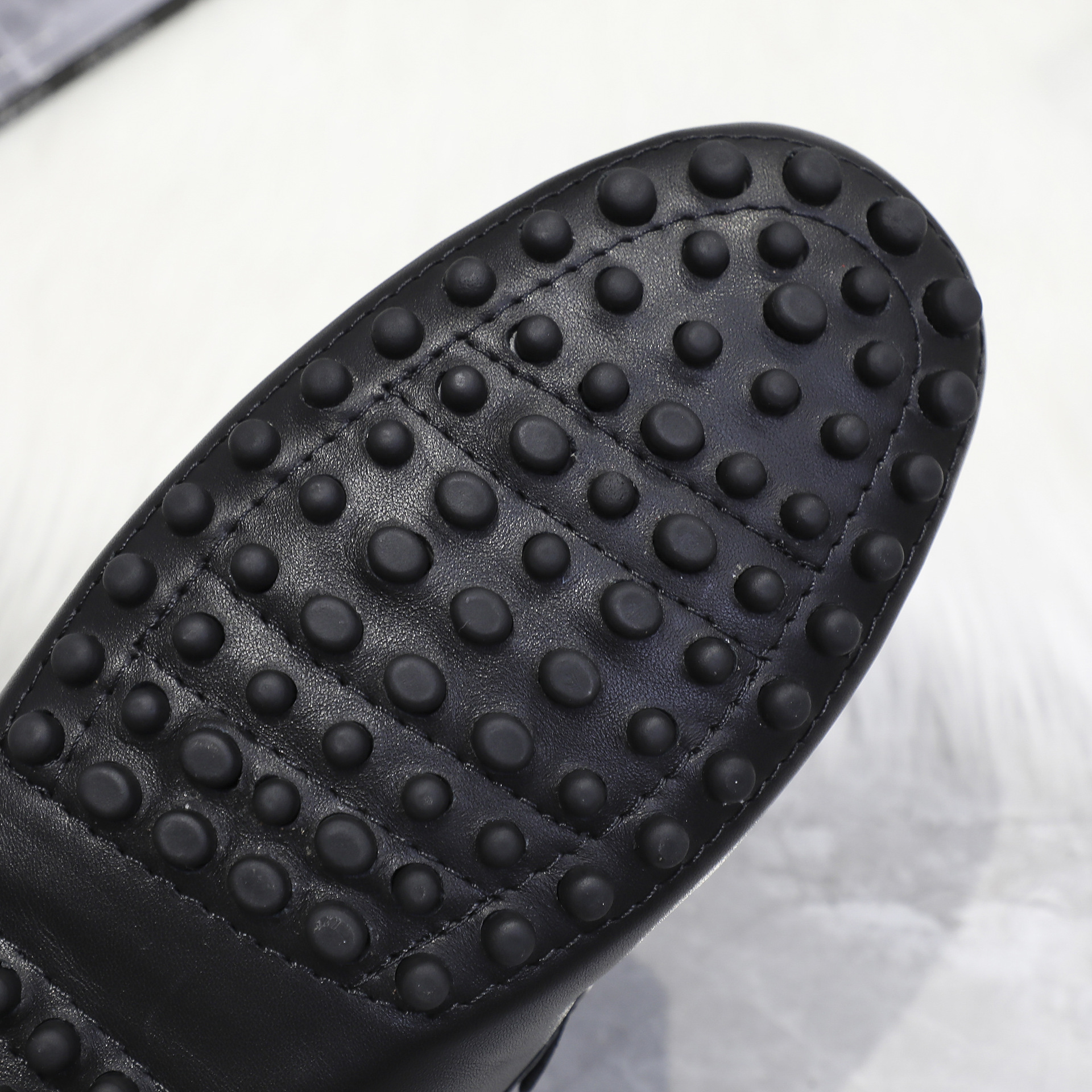 男士真皮豆豆鞋软底防滑开车鞋冬季保暖棉鞋一脚蹬懒人套脚羊毛鞋