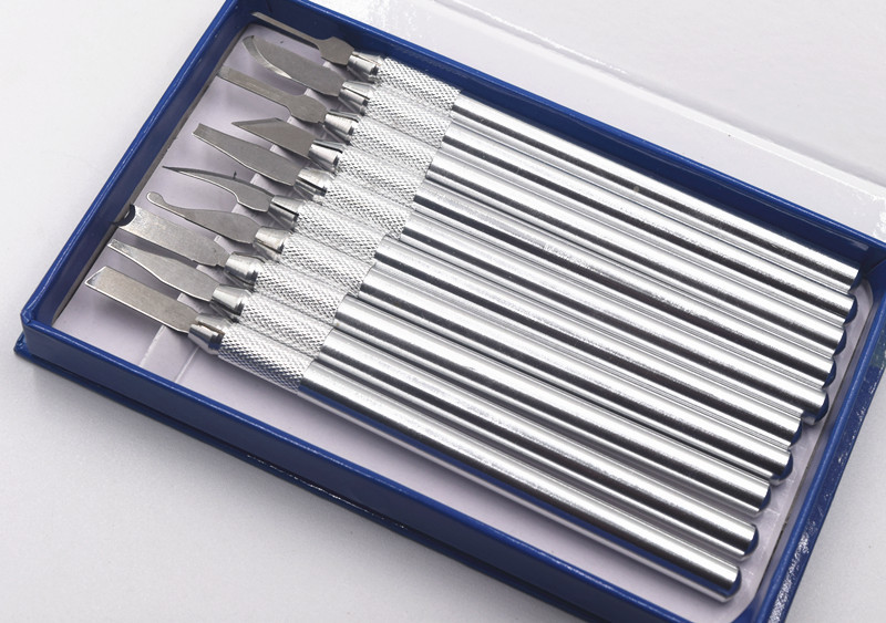 雕蜡刀掏底刀雕刻刀套装雕蜡片刀diy首饰雕刻蜡模起板用工具