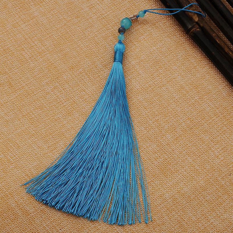 刺绣团扇吊穗 中国结 蝴蝶扇子流苏穗 编织古装汉服装饰坠