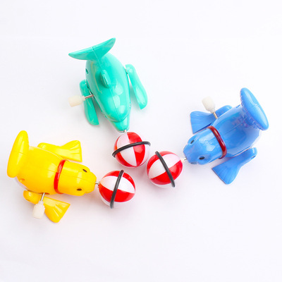 发条上链海豚360海狮 地摊发条海狮上链发条有小中性海狮顶球