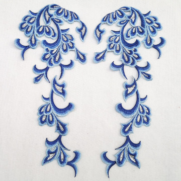 电脑绣花网纱亮片祥云云卷花朵刺绣布贴民族风绣花贴礼服舞台辅料