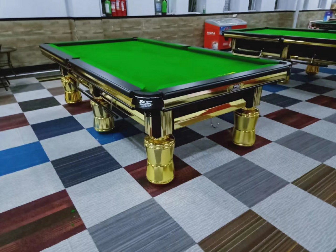 扑食者中式黑八比赛专用台球桌钢库大理石高档台球桌厂家直销包邮