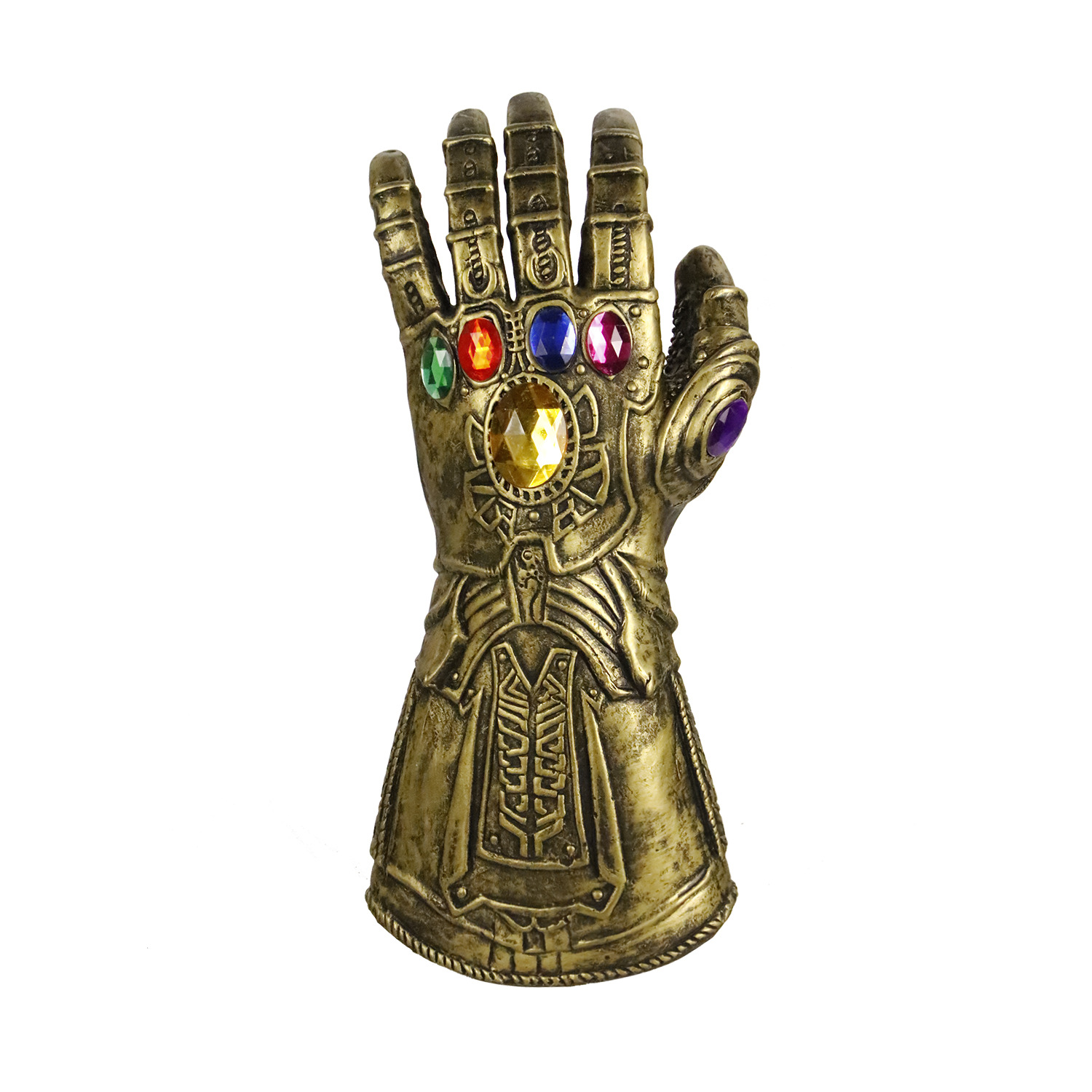 古铜色灭霸无限手套cosplay无限战争手套1:1宝石版复仇联盟4