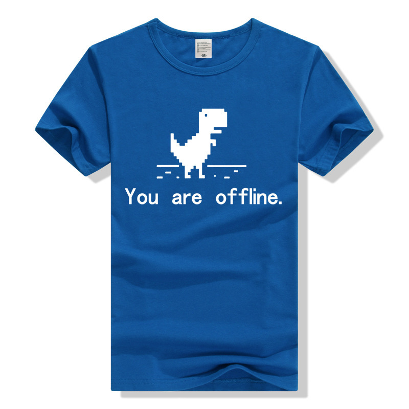 英剧it狂人it crown roy程序员 you are offline 周边纯棉t恤短袖