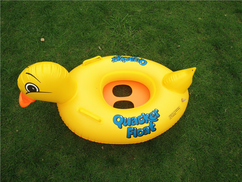 Children's Swimming Ring Animal Pedestal Ring Inflatable Sitting Circle Yacht with Handle Children Cartoon Swim Ring Factory Wholesale