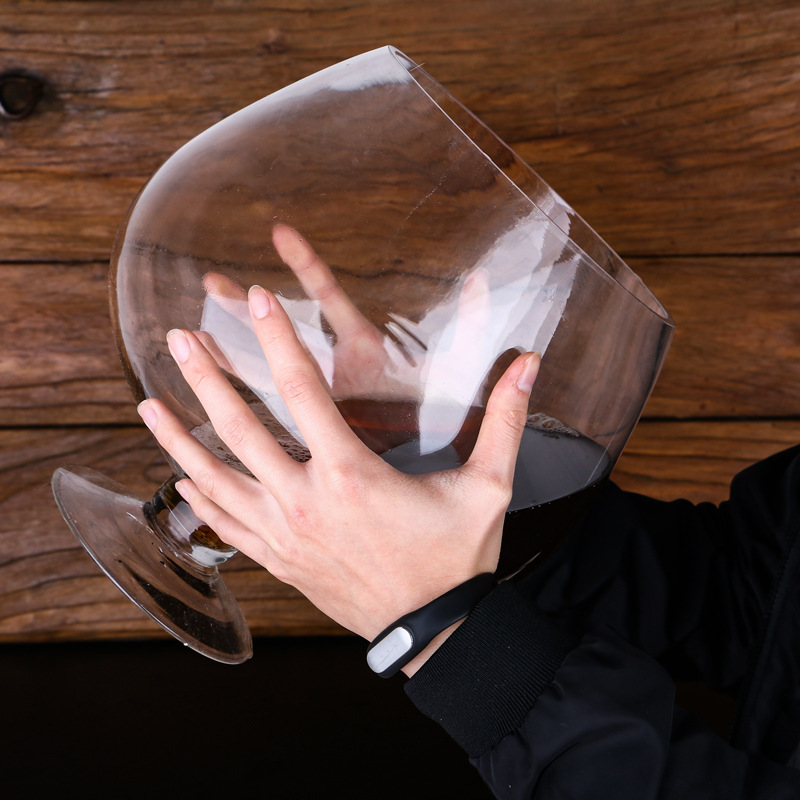 大容量啤酒杯超大红酒杯高脚杯扎啤杯英雄杯酒吧杯子玻璃杯娱乐酒