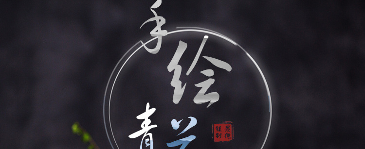 批发景德镇青花瓷茶杯釉下手绘办公杯高白瓷商务竹节杯logo定制