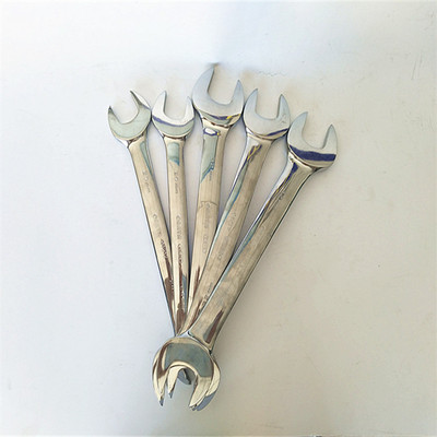 世达五金手动工具全抛光双开口扳手叉口扳手呆扳手