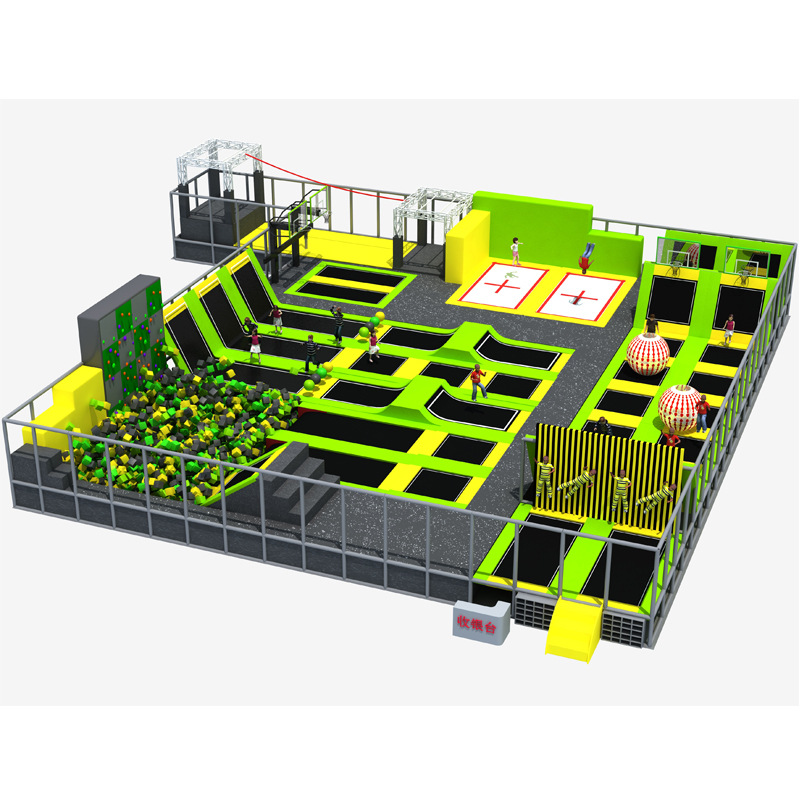 淘气堡大型蹦蹦床 室内商场成人蹦床公园 忍者拓展游乐设备厂家