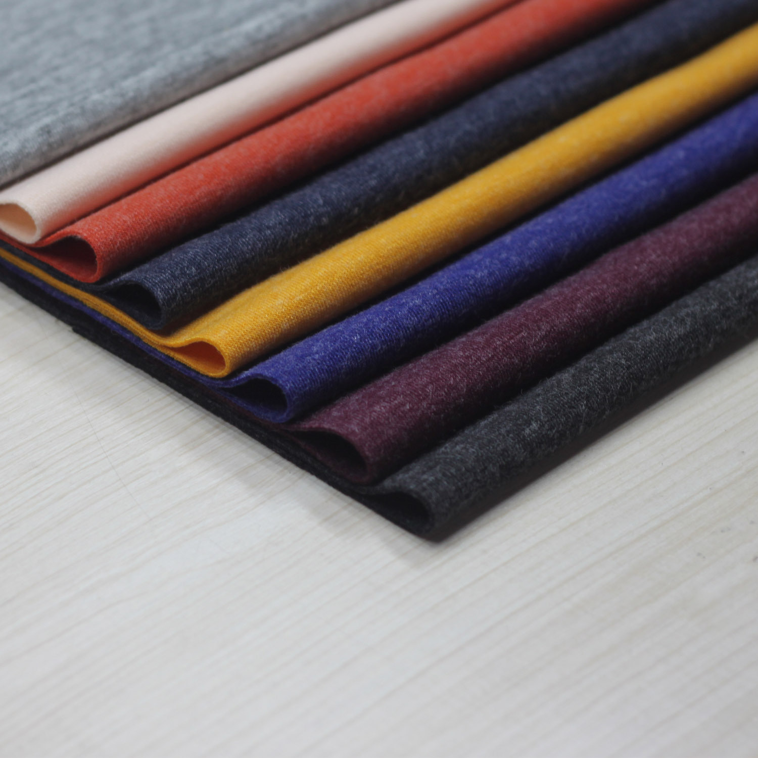 厂家直销涤棉双面打鸡布西装面料 罗马布针织面料 现货供应可订货