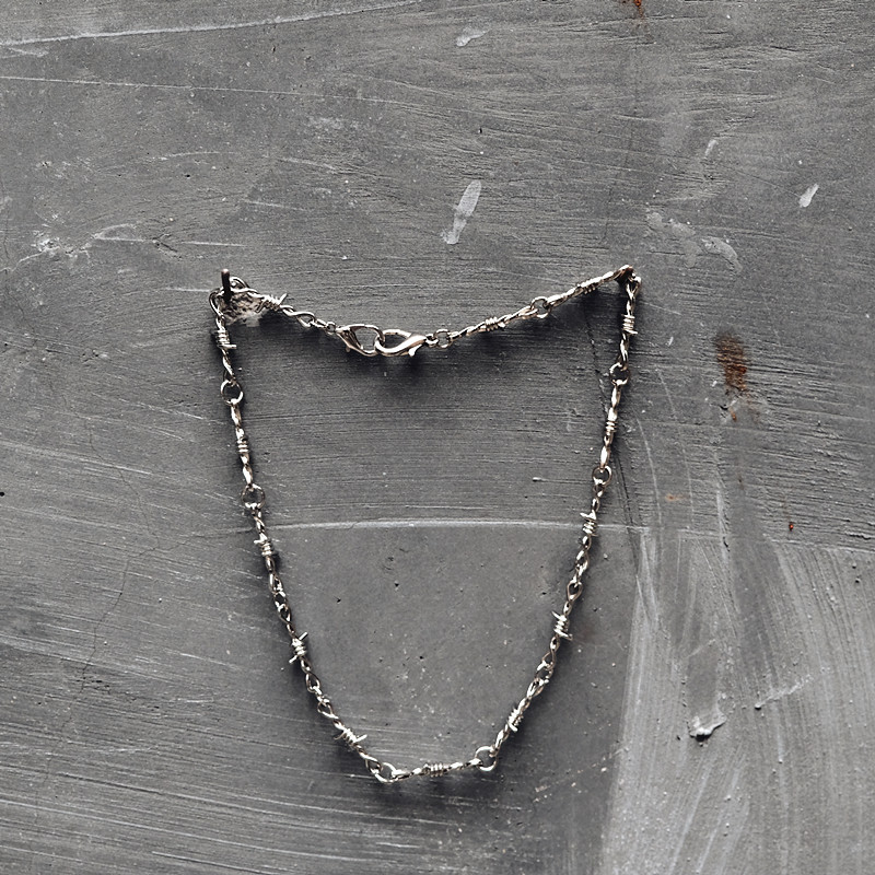 2019新款多用途荆棘铁刺链条ins同款设计朋克裤链荆棘项链厂家