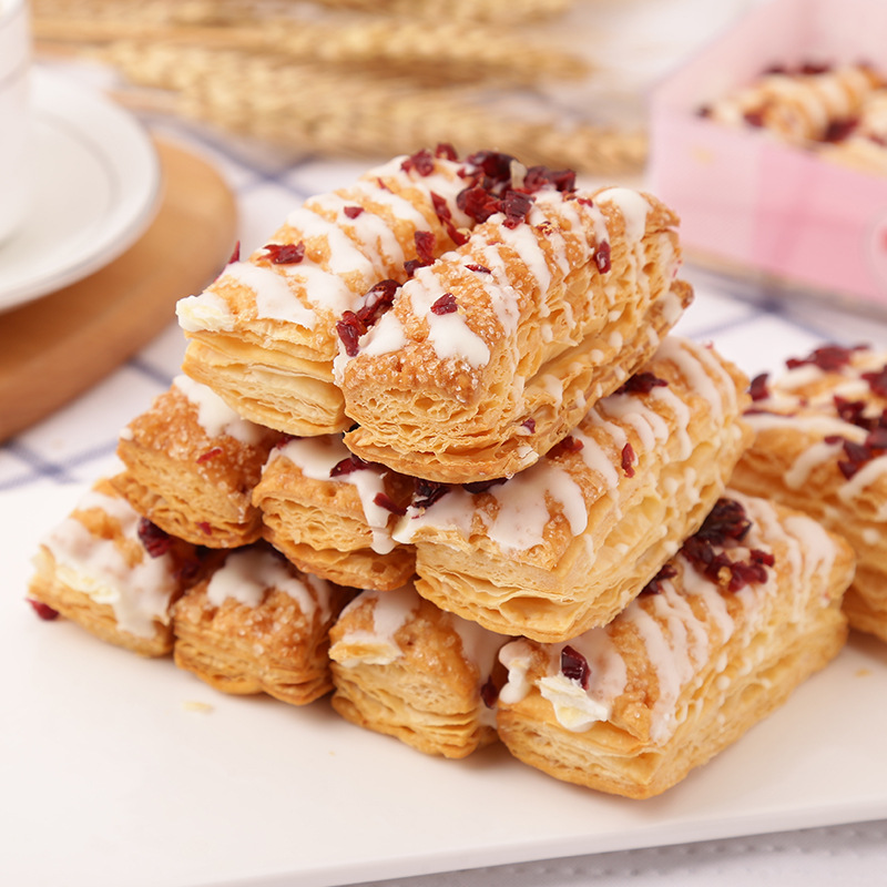 一艺食品厂家批发手工传统饼干塔塔酥160g办公室休闲零食小吃茶点