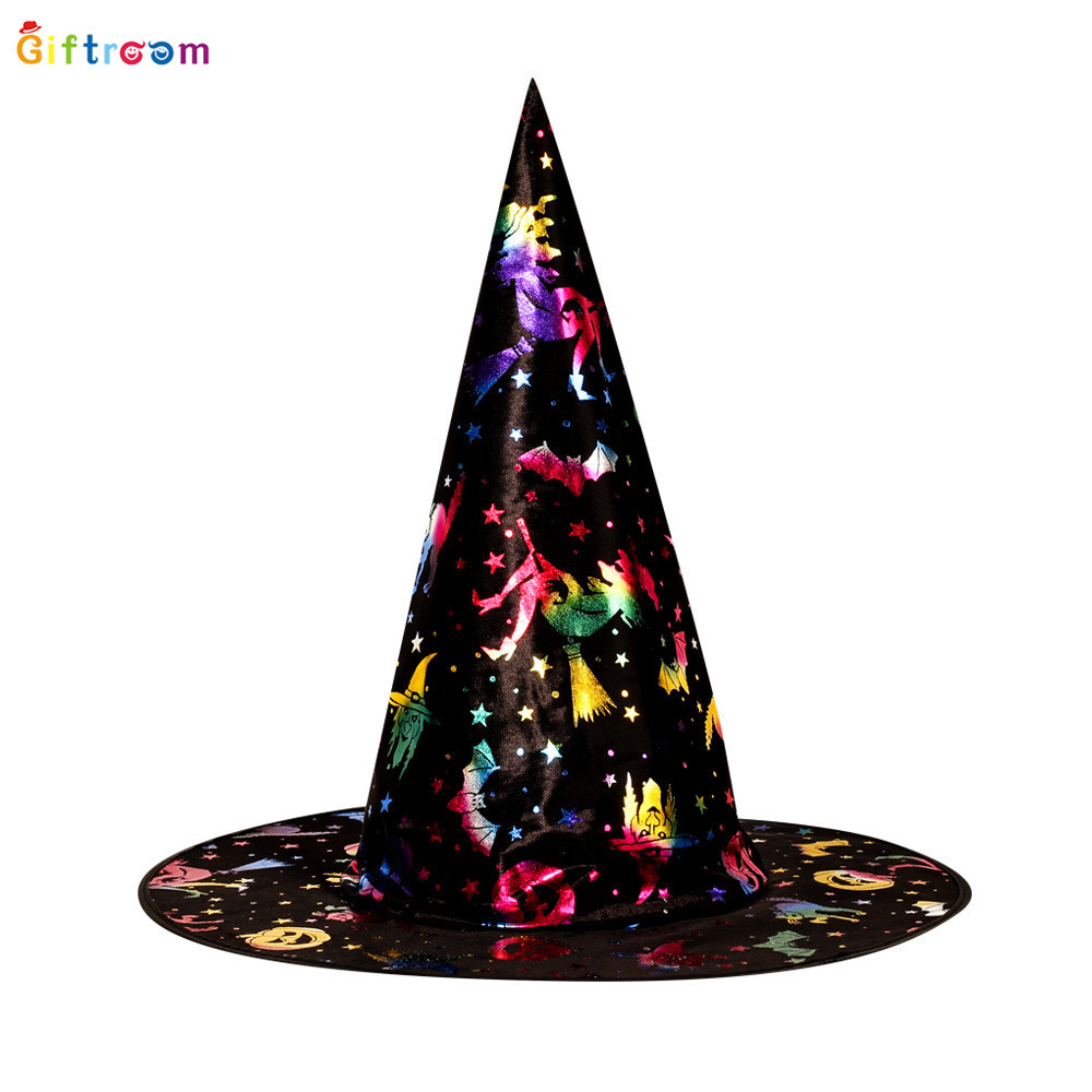 万圣节用品角色扮演巫婆女巫道具巫师巫婆魔法师帽子卡通动漫头饰